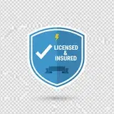 Licensed and Insured badge